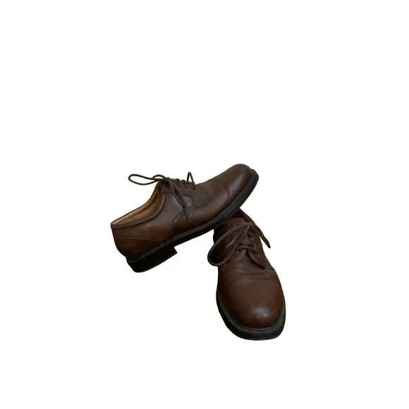 Dockers | Shoes | Mens M Dockers Prostyle Oxford Shoes Brown Leather Cap  Toe Lace Up | Poshmark